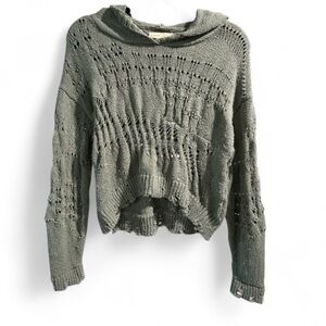 Gilded‎ Intent Sage Green Knit Hoodie Sweater